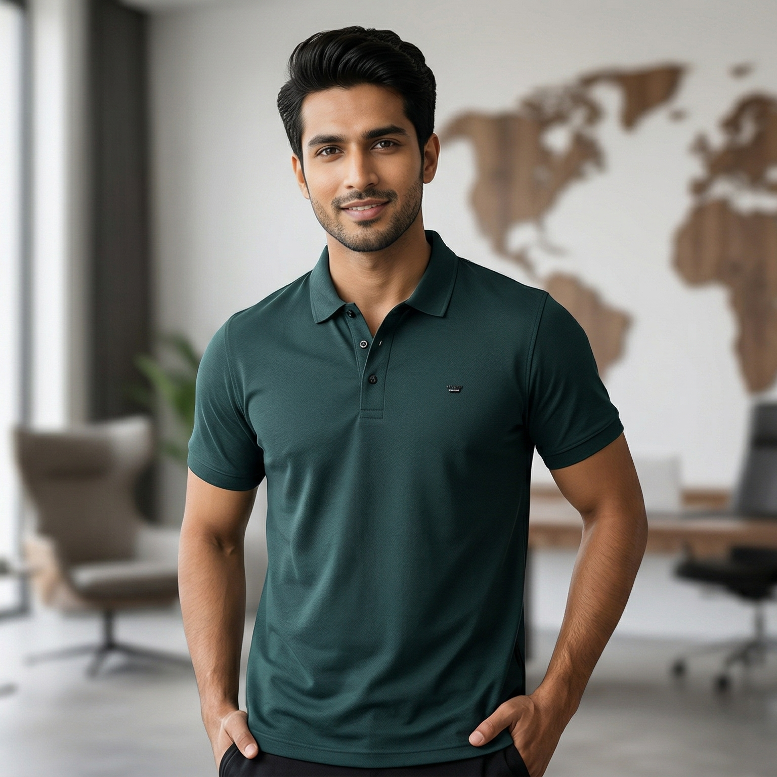 Men’s Half Sleeve Polo T-Shirt | Premium Imported Fabric | Classic Solid Colors