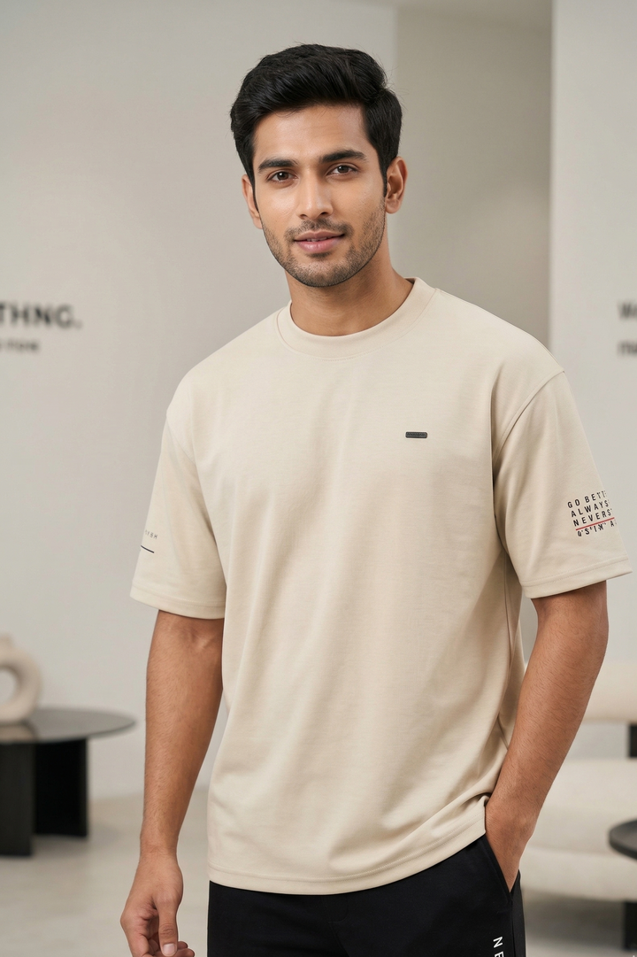 Men’s Oversized Round Neck T-Shirt | Premium Imported Fabric | Modern Streetwear Fit