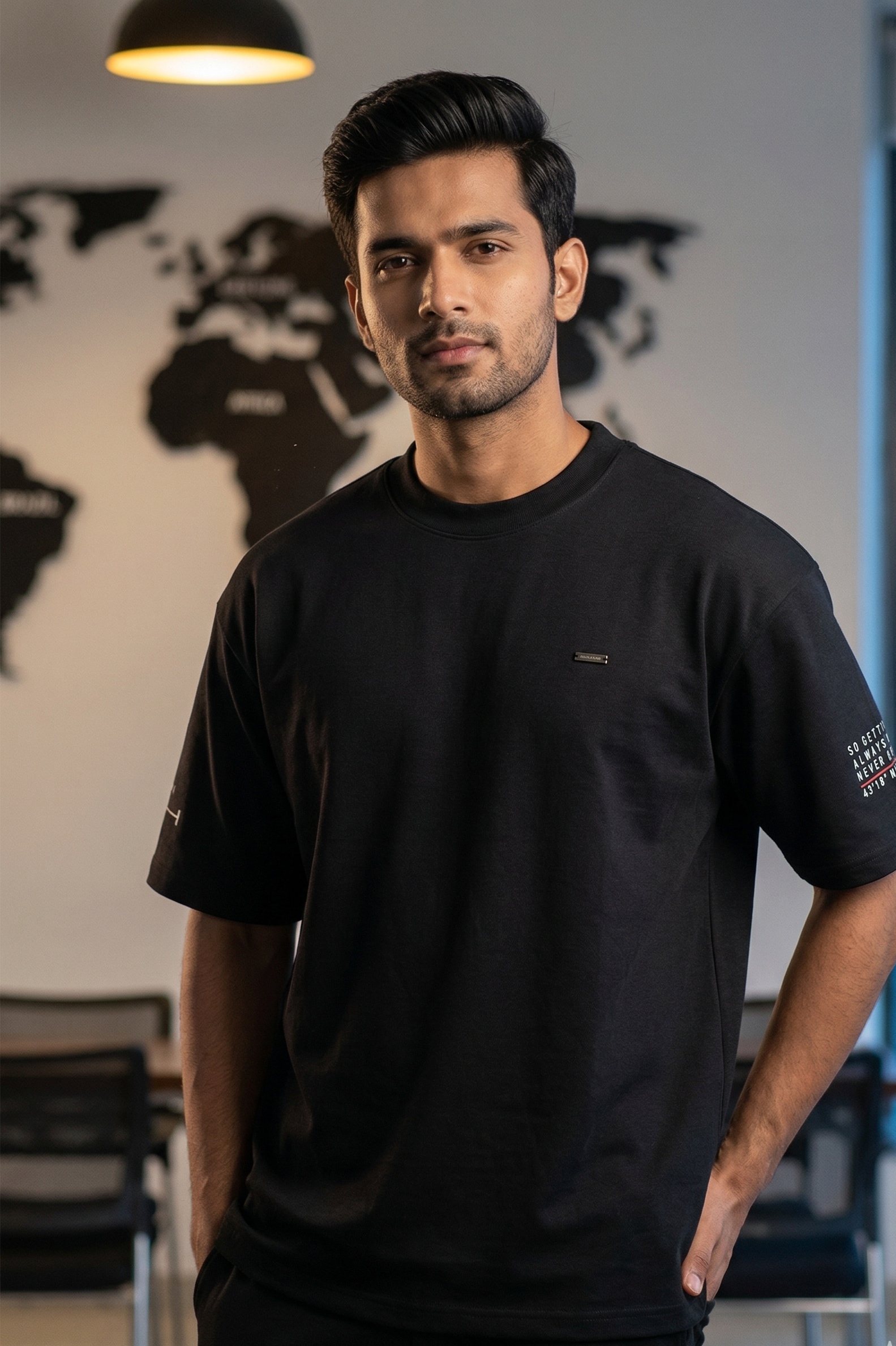 Men’s Oversized Round Neck T-Shirt | Premium Imported Fabric | Modern Streetwear Fit