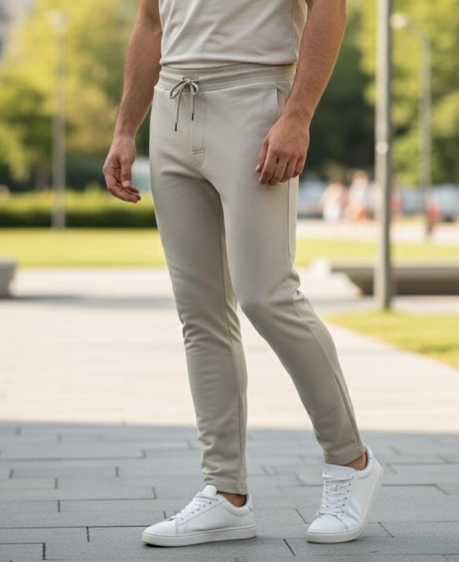 Men’s Slim Fit Track Pants | Foma Fabric | Everyday Comfort & Stretch