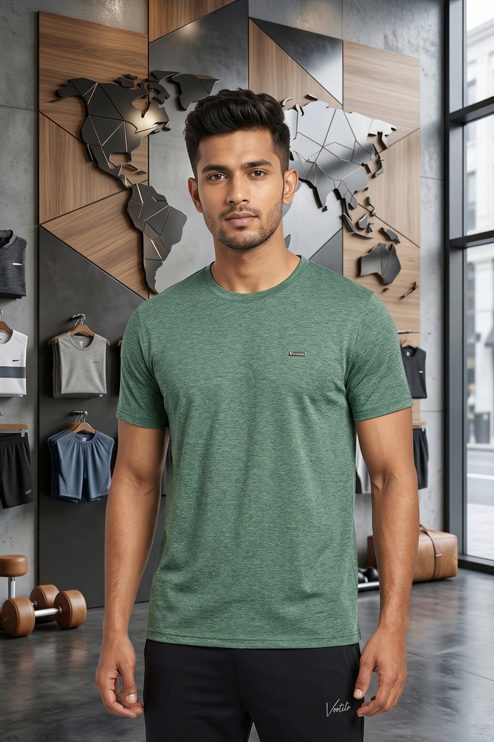 Vestido Men’s Softy Round Neck Half Sleeve T-Shirt | Solid Casual Wear