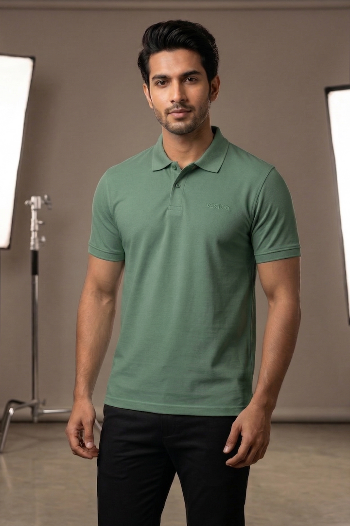 Vestido Mens Half Sleeve Polo T-Shirt