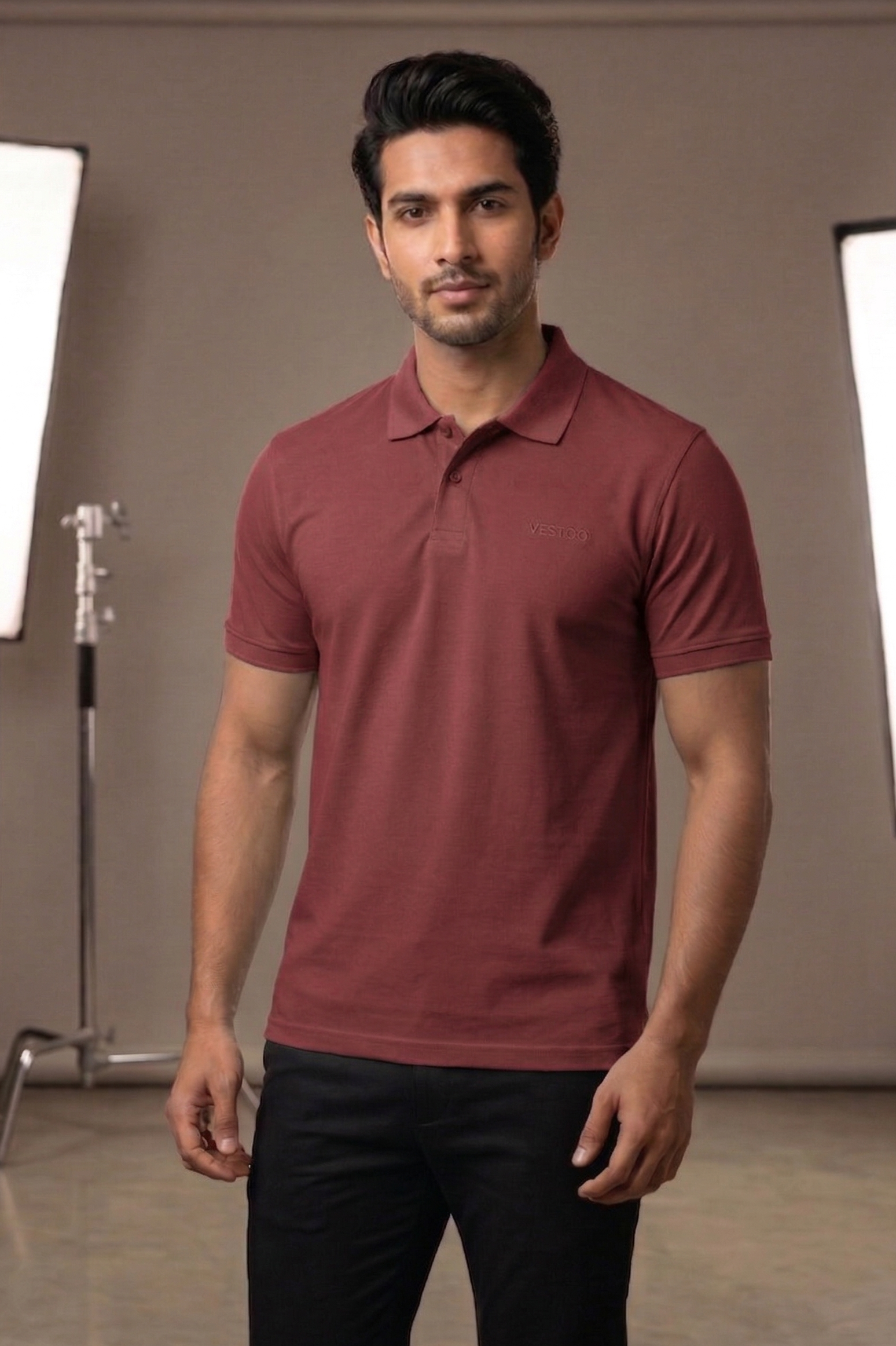 Vestido Mens Half Sleeve Polo T-Shirt