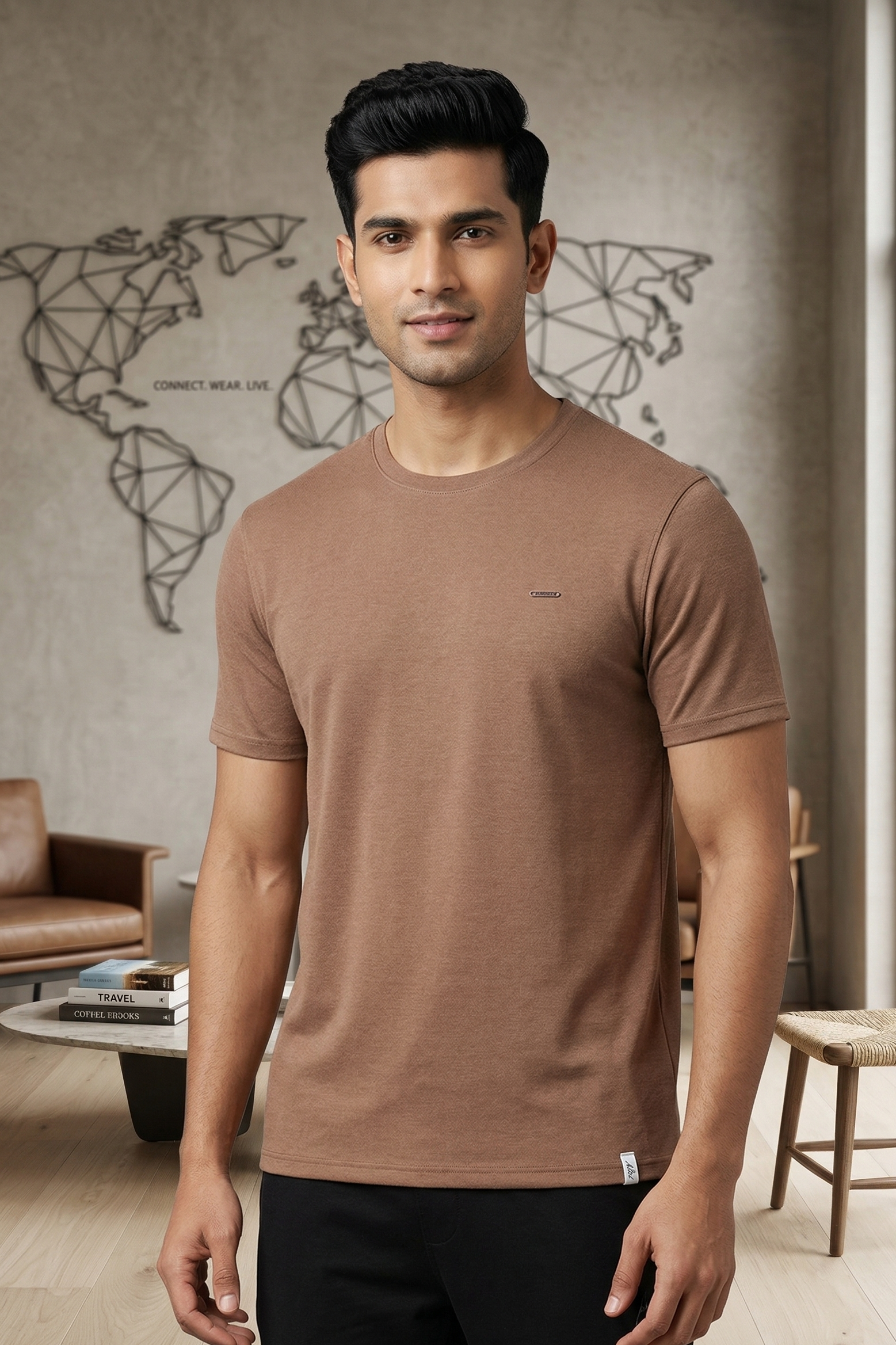 Vestido Men’s Softy Round Neck Half Sleeve T-Shirt | Solid Casual Wear