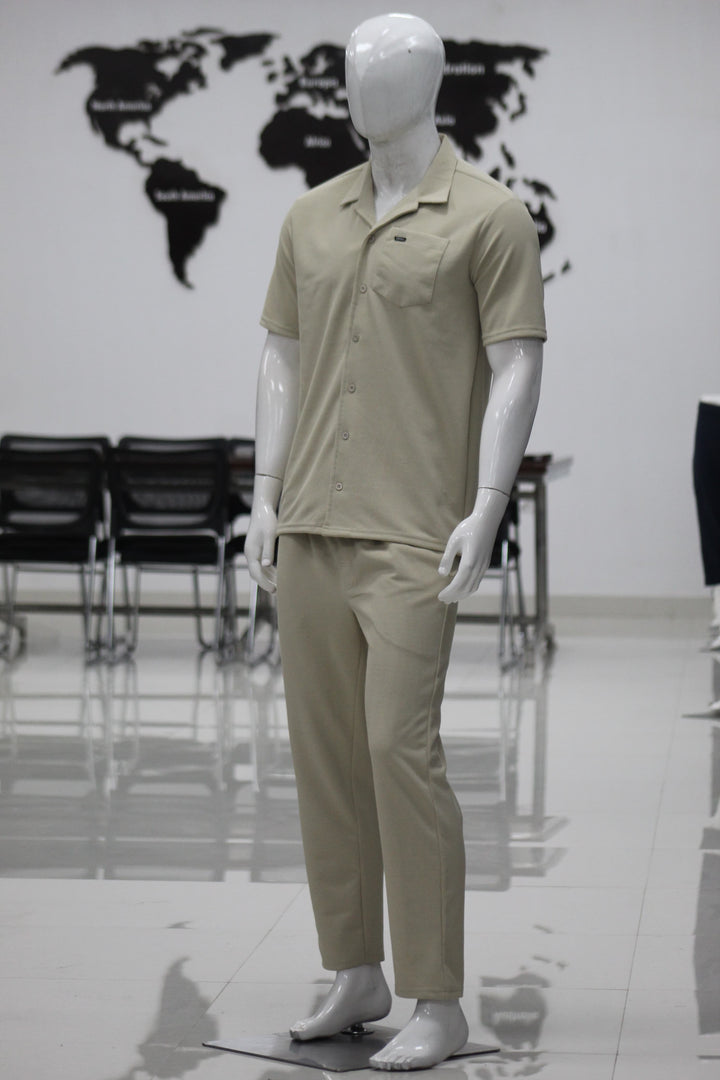 Men’s Shirt & Track Pants Co-Ord Set | Cotton Fabric | Modern Relaxed Fit
