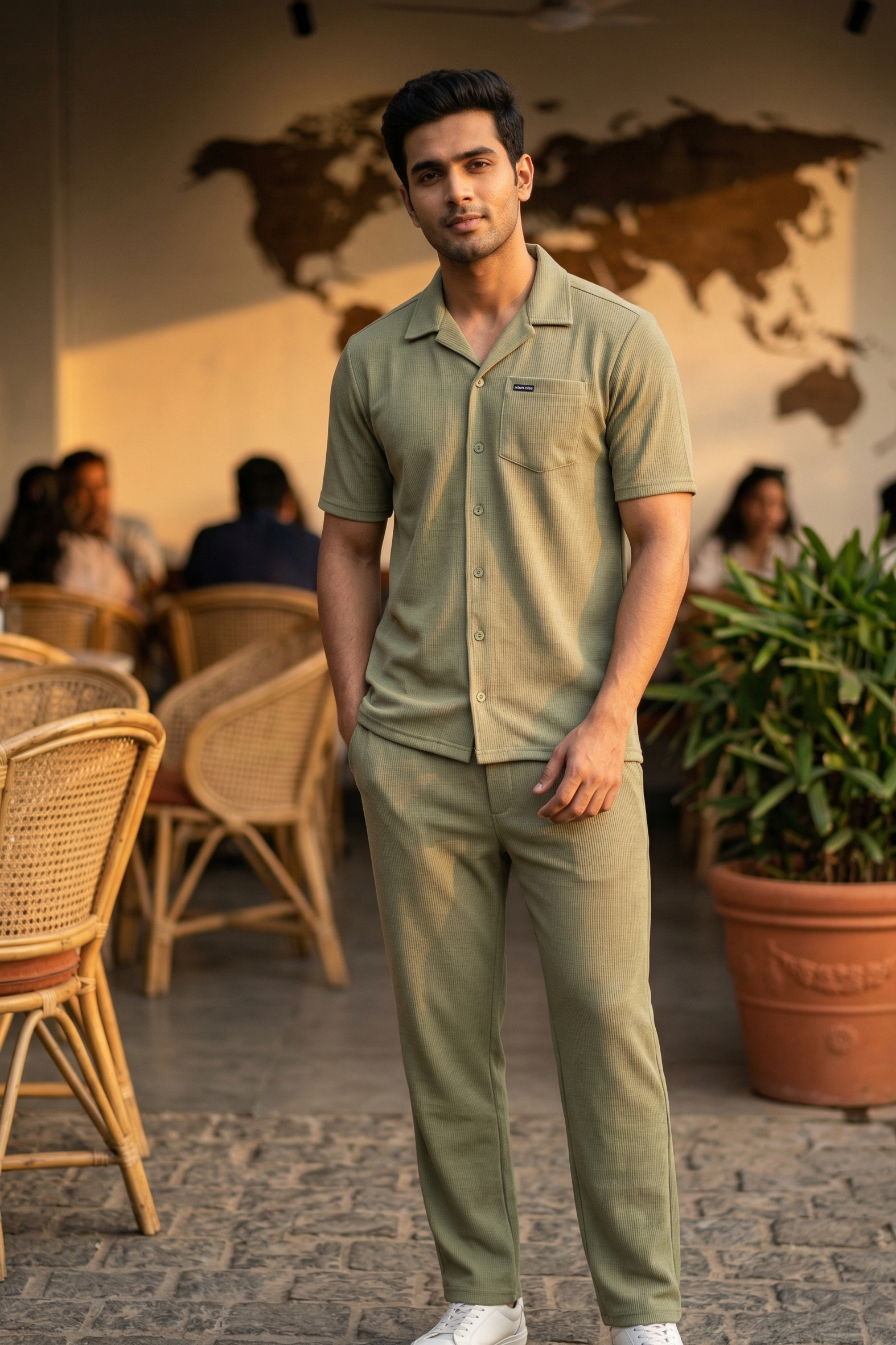 Men’s Shirt & Track Pants Co-Ord Set | Cotton Fabric | Modern Relaxed Fit