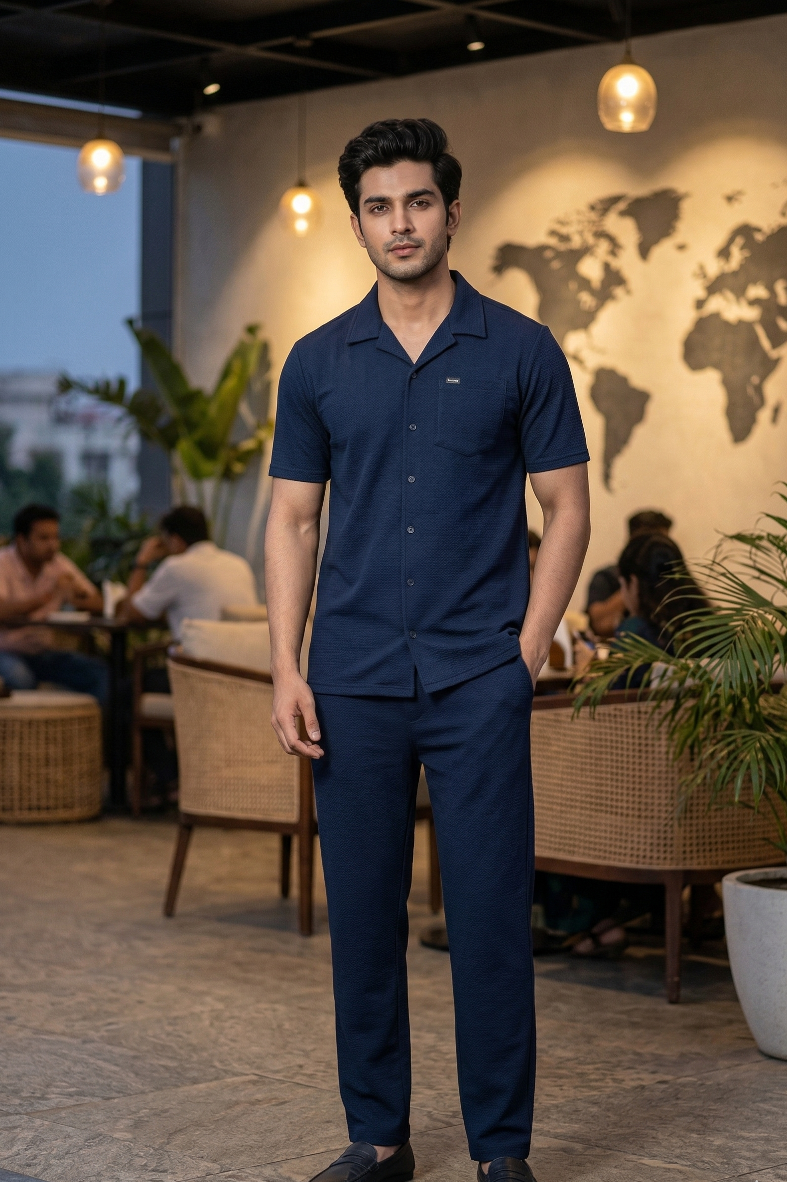 Men’s Shirt & Track Pants Co-Ord Set | Cotton Fabric | Modern Relaxed Fit