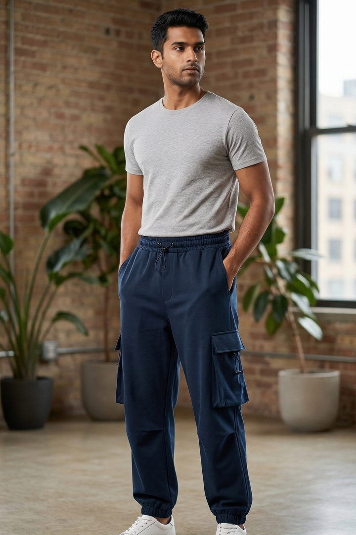 Men’s Baggy Fit Cargo Track Pants