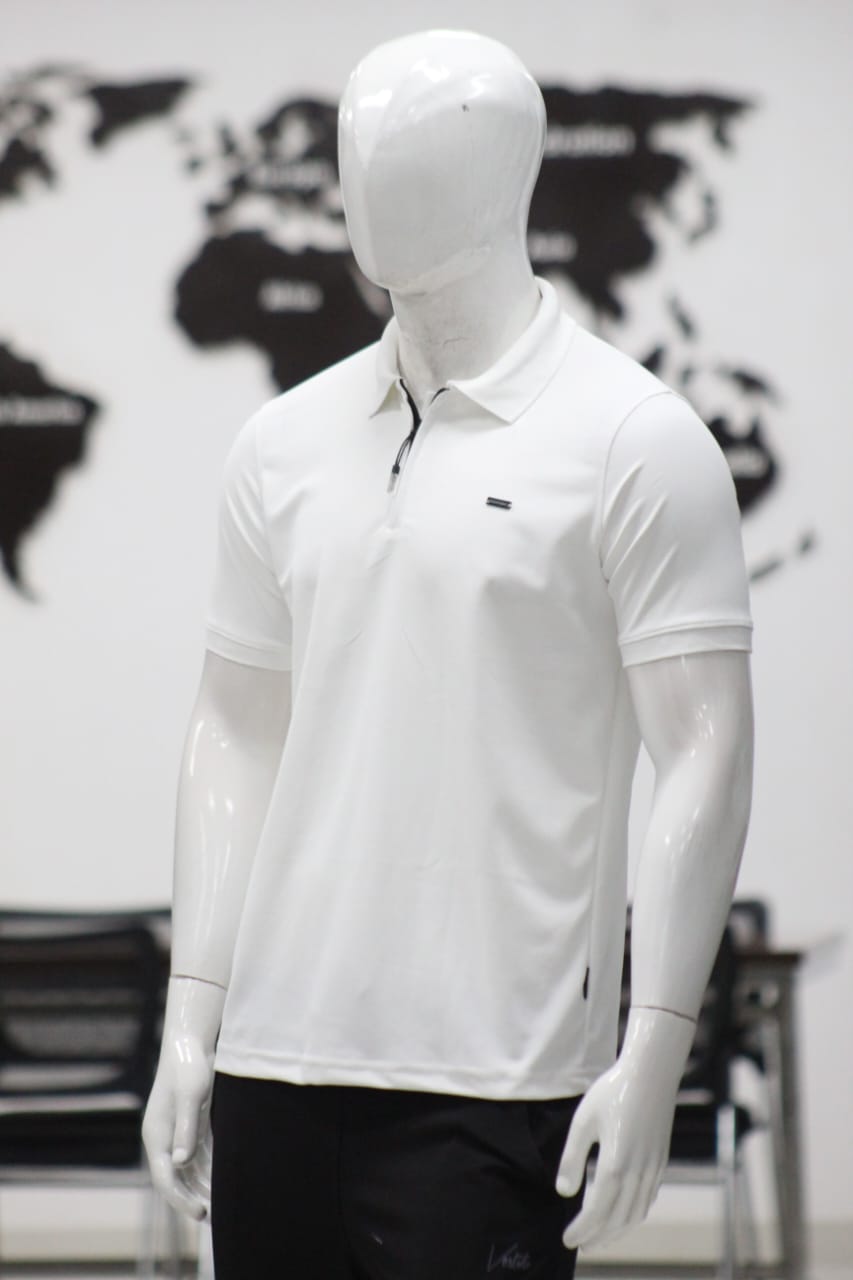 Men’s Half Sleeve Zipper Polo T-Shirt | Premium Imported Thick Fabric | Smart Casual Fit