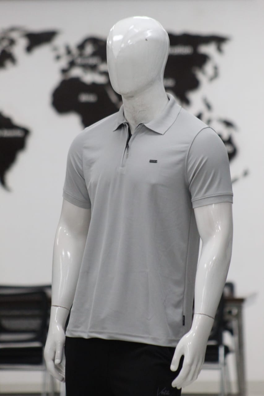 Men’s Half Sleeve Zipper Polo T-Shirt | Premium Imported Thick Fabric | Smart Casual Fit